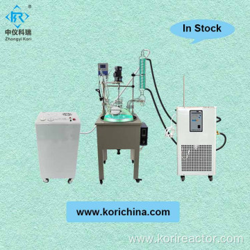 Factory Lab Jacketed Reaction Vessel Small Glass Reactor